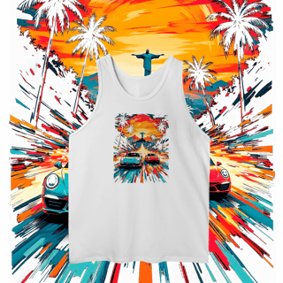 Nome do produto Regata Masculina - Racha no Rio - STT004