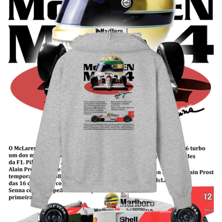 Nome do produto Moletom com Zíper Prime  - MP4/4 Ayrton Senna - STT012