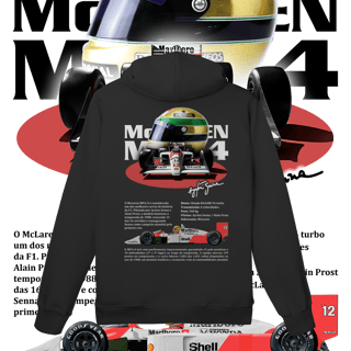 Nome do produto Moletom Canguru Prime - MP4/4 Ayrton Senna - STT012
