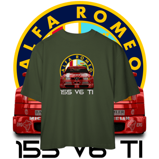Nome do produto Camiseta Oversized - Alfa Romeo 155 V6 TI DTM - STT022