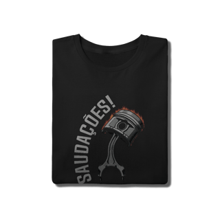 Nome do produto Saudações da Biela - Camiseta Quality - STT002