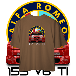 Nome do produto Camiseta Oversized - Alfa Romeo 155 V6 TI DTM - STT022