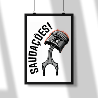 Poster Retrato - Saudações da Biela - STT002