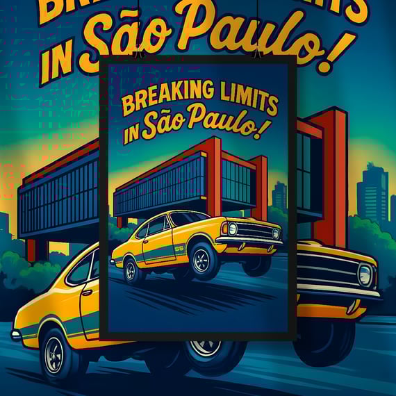 Poster Retrato - Breaking Limits in São Paulo - STT006