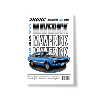 Nome do produto Poster Retrato - Maverick de Revista - STT016