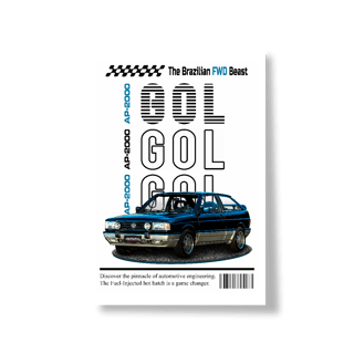 Nome do produto Poster Retrato - Gol de Revista - STT014