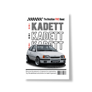 Nome do produto Poster Retrato - Kadett de Revista - STT018
