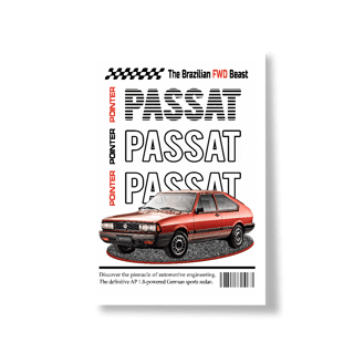 Nome do produto Poster Retrato - Passat de Revista - STT019