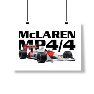 Nome do produto Poster Paisagem - MP4/4 Ayrton Senna - STT012