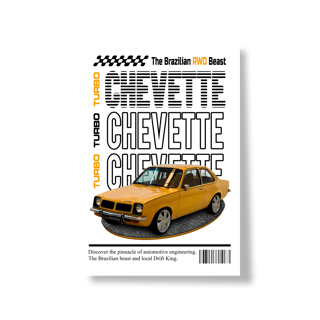 Nome do produto Poster Retrato - Chevette de Revista - STT008