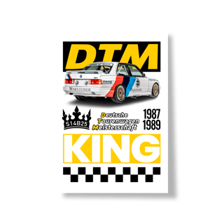Nome do produto Poster Retrato - BMW M3 E30 DTM - STT025