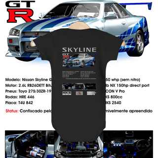 Nome do produto Body Infantil - West Coast Brian Skyline - STT024