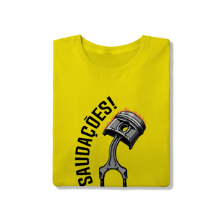 Nome do produto Saudações da Biela - Camiseta Quality - STT002