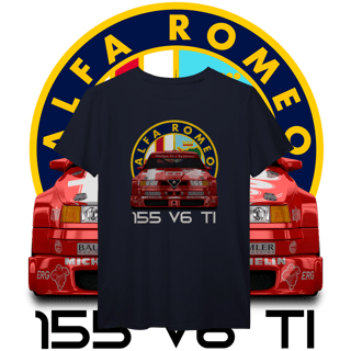 Nome do produto Camiseta Prime - Alfa Romeo 155 V6 TI DTM - STT022