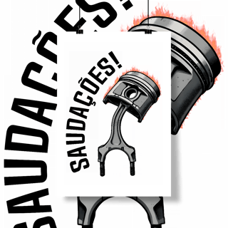 Nome do produto Poster Retrato - Saudações da Biela - STT002