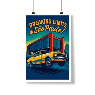 Nome do produto Poster Retrato - Breaking Limits in São Paulo - STT006
