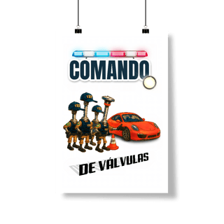 Nome do produto Poster Retrato - Comando... de Válvulas - STT011