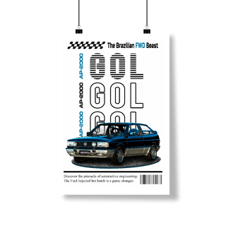 Nome do produto Poster Retrato - Gol de Revista - STT014