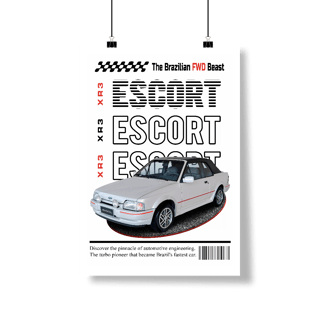 Nome do produto Poster Retrato - Escort de Revista - STT015