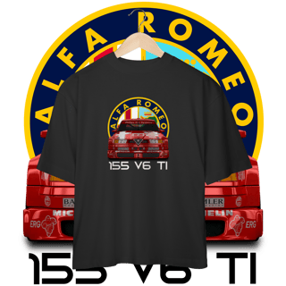 Nome do produto Camiseta Oversized - Alfa Romeo 155 V6 TI DTM - STT022