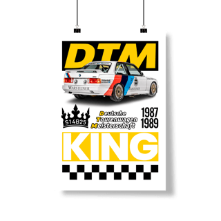 Nome do produto Poster Retrato - BMW M3 E30 DTM - STT025