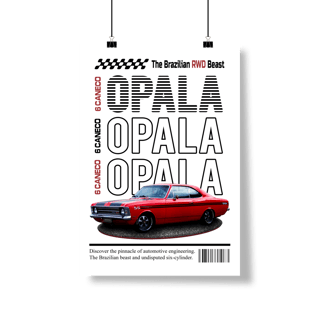Nome do produto Poster Retrato - Opala de Revista - STT003