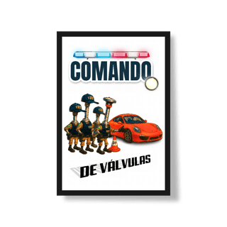 Nome do produto Poster Retrato - Comando... de Válvulas - STT011