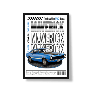 Nome do produto Poster Retrato - Maverick de Revista - STT016