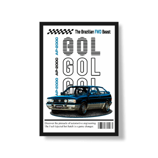 Nome do produto Poster Retrato - Gol de Revista - STT014