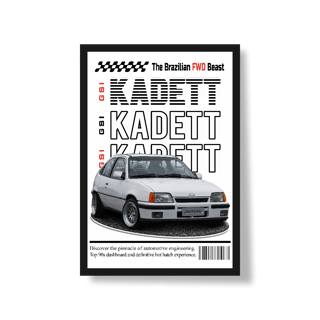 Nome do produto Poster Retrato - Kadett de Revista - STT018