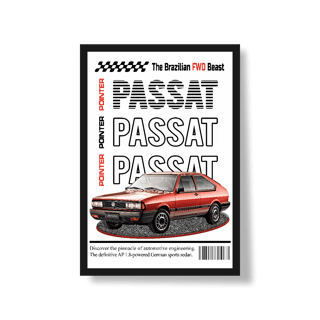 Nome do produto Poster Retrato - Passat de Revista - STT019