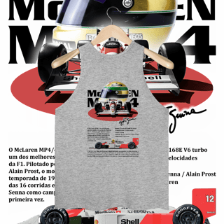 Nome do produto Regata Masculina - MP4/4 Ayrton Senna - STT012