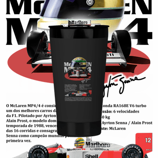 Nome do produto Copo Térmico - MP4/4 Ayrton Senna - STT012