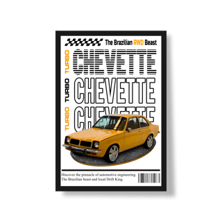 Nome do produto Poster Retrato - Chevette de Revista - STT008
