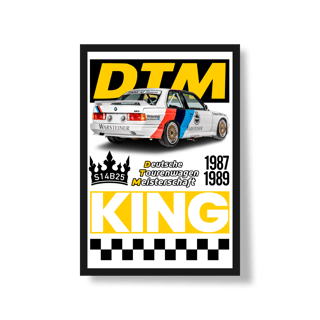 Nome do produto Poster Retrato - BMW M3 E30 DTM - STT025