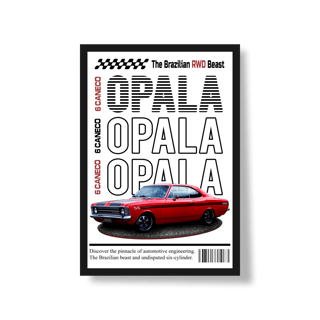 Nome do produto Poster Retrato - Opala de Revista - STT003