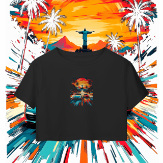 Nome do produto Camisa Cropped - Racha no Rio - STT004