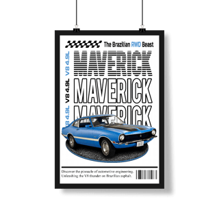 Nome do produto Poster Retrato - Maverick de Revista - STT016