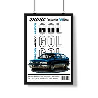 Nome do produto Poster Retrato - Gol de Revista - STT014