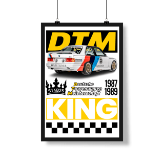 Nome do produto Poster Retrato - BMW M3 E30 DTM - STT025