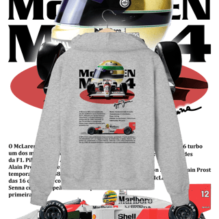 Nome do produto Moletom com Zíper Prime  - MP4/4 Ayrton Senna - STT012