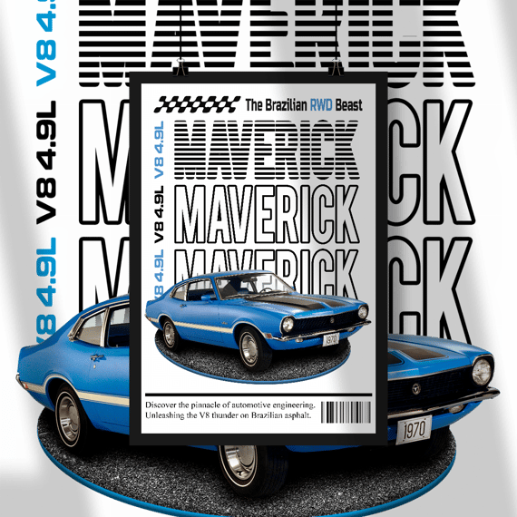 Poster Retrato - Maverick de Revista - STT016
