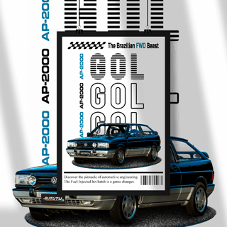 Nome do produto Poster Retrato - Gol de Revista - STT014