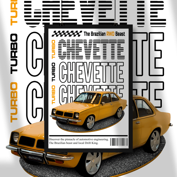 Poster Retrato - Chevette de Revista - STT008