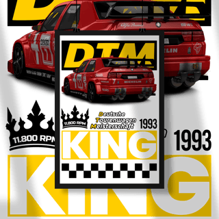 Nome do produto Poster Retrato - Alfa Romeo 155 V6 TI DTM - STT022