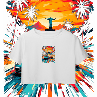Nome do produto Camisa Cropped - Racha no Rio - STT004