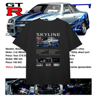 Nome do produto Camiseta Plus Size - West Coast Brian Skyline - STT024