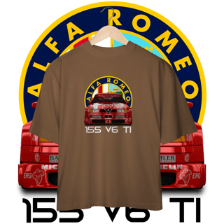 Nome do produto Camiseta Oversized - Alfa Romeo 155 V6 TI DTM - STT022