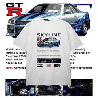 Nome do produto Camiseta Plus Size - West Coast Brian Skyline - STT024