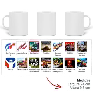Nome do produto Caneca - Press Start to Race - STT023